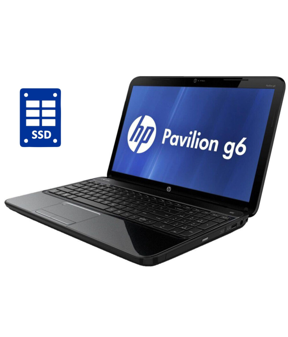 Ноутбук HP Pavilion G6 / 15.6&quot; (1366x768) TN / Intel Core i3-2330M (2 (4) ядра по 2.2 GHz) / 8 GB DDR3 / 240 GB SSD / Intel HD Graphics 3000 / WebCam / DVD-ROM / Win 10 Pro - 1