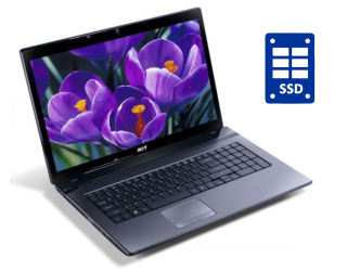 БУ Ноутбук Acer Aspire 5749 / 15.6&quot; (1366x768) TN / Intel Core i3-2310M (2 (4) ядра по 2.1 GHz) / 8 GB DDR3 / 240 GB SSD / Intel HD Graphics 3000 / WebCam / DVD-RW / Win 10 Pro  из Европы в Одесі