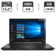 Ноутбук Б-класс Lenovo G50-70 / 15.6" (1920x1080) TN / Intel Pentium 3558U (2 ядра по 1.7 GHz) / 8 GB DDR3 / 128 GB SSD / Intel HD Graphics 4400 / WebCam / DVD-ROM / HDMI - 1