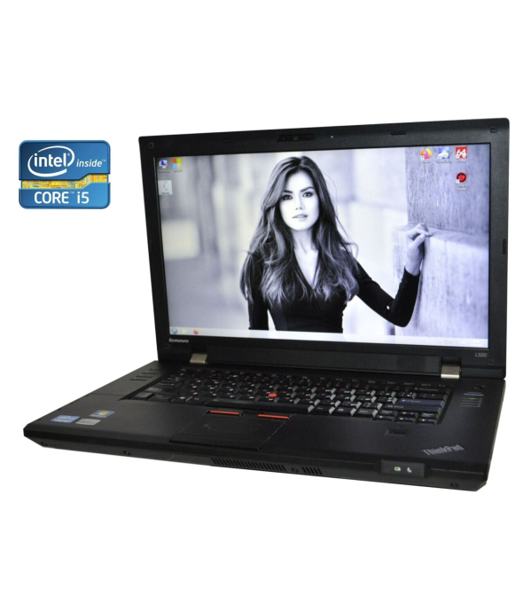 Ноутбук Lenovo ThinkPad L520 / 15.6&quot; (1366x768) TN / Intel Core i5-2430M (2 (4) ядра по 2.4 - 3.0 GHz) / 8 GB DDR3 / 240 GB SSD / Intel HD Graphics 3000 / WebCam / Win 10 Pro - 1