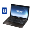 Ноутбук Asus K73E / 17.3" (1600x900) TN / Intel Core i3-2310M (2 (4) ядра по 2.1 GHz) / 8 GB DDR3 / 240 GB SSD / Intel HD Graphics 3000 / WebCam / DVD-ROM / Win 10 Pro - 1