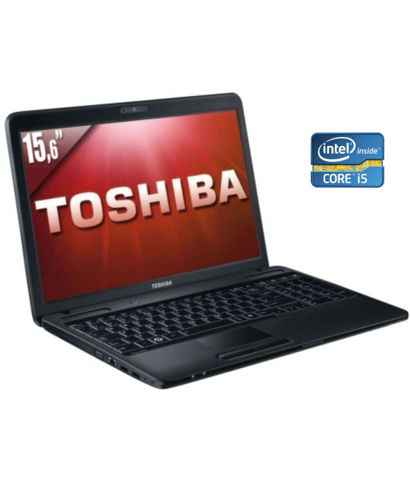 Ноутбук Toshiba Satellite C660 / 15.6&quot; (1366x768) TN / Intel Core i5-2450M (2 (4) ядра по 2.5 - 3.1 GHz) / 8 GB DDR3 / 240 GB SSD / Intel HD Graphics 3000 / WebCam / DVD-RW / Win 10 Pro - 1