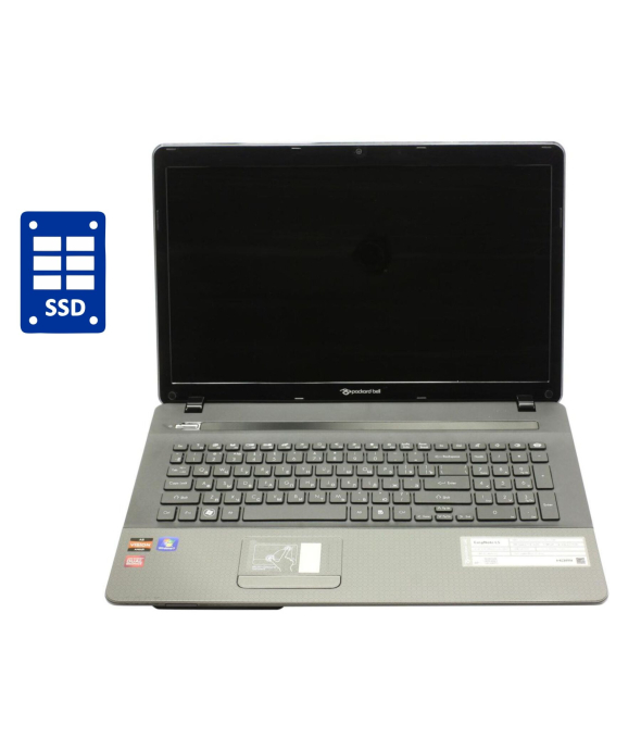 Ноутбук Packard Bell SJV70_HR / 17.3&quot; (1600x900) TN / Intel Core i3-2330M (2 (4) ядра по 2.2 GHz) / 8 GB DDR3 / 240 GB SSD / Intel HD Graphics 3000 / WebCam / DVD-RW / Win 10 Pro - 1