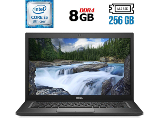 БУ Ноутбук Dell Latitude 7490 / 14&quot; (1920x1080) IPS / Intel Core i5-8350U (4 (8) ядра по 1.7 - 3.6 GHz) / 8 GB DDR4 / 256 GB SSD M.2 / Intel UHD Graphics 620 / WebCam / USB 3.1 / HDMI / Windows 10 лицензия из Европы