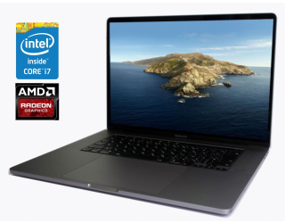 БУ Ультрабук Apple MacBook Pro A1707 (2017) / 15.4&quot; (2880x1800) IPS / Intel Core i7-4810MQ (4 (8) ядра по 2.8 - 3.8 GHz) / 16 GB DDR4 / 256 GB SSD / AMD Radeon Pro 555, 2 GB GDDR5, 128-bit / WebCam из Европы в Одессе