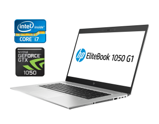 БУ Игровой ноутбук HP EliteBook 1050 G1 / 15.6&quot; (1920x1080) IPS / Intel Core i7-8850H (6 (12) ядер по 2.6 - 4.3 GHz) / 16 GB DDR4 / 512 GB SSD / nVidia GeForce GTX 1050, 4 GB GDDR5, 128-bit / WebCam / Fingerprint / Windows 10 из Европы в Одесі
