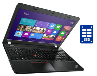 БУ Ноутбук Lenovo ThinkPad E550 / 15.6&quot; (1366x768) TN / Intel Core i3-5005U (2 (4) ядра по 2.0 GHz) / 8 GB DDR3 / 240 GB SSD / Intel HD Graphics 5500 / WebCam / DVD-ROM / Win 10 Pro из Европы в Одесі