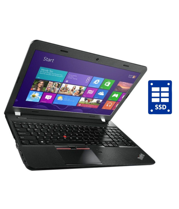 Ноутбук Lenovo ThinkPad E550 / 15.6&quot; (1366x768) TN / Intel Core i3-5005U (2 (4) ядра по 2.0 GHz) / 8 GB DDR3 / 240 GB SSD / Intel HD Graphics 5500 / WebCam / DVD-ROM / Win 10 Pro - 1