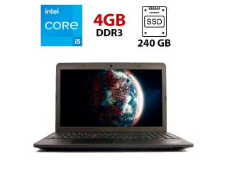 БУ Ноутбук Б класс Lenovo ThinkPad Edge E531 / 15.6&quot; (1366x768) TN / Intel Core i5-3230M (2 (4) ядра по 2.6 - 3.2 GHz) / 4 GB DDR3 / 240 GB SSD / Intel HD Graphics 4000 / WebCam / USB 3.0 / HDMI из Европы в Одесі