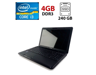 БУ Ноутбук Toshiba Satellite Pro C660 / 15.6&quot; (1366x768) TN / Intel Core i3-380M (2 (4) ядра по 2.53 GHz) / 4 GB DDR3 / 240 GB SSD / Intel HD Graphics 1000 / WebCam из Европы в Одесі