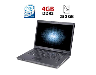 БУ Ноутбук Dell Vostro 1510 / 15.6&quot; (1920x1080) TN / Intel Core 2 Duo T5870 (2 (2) ядра по 2.0) / 4 GB DDR2 / 250 GB HDD / nVidia GeForce 8400 GS, 256 MB GDDR2, 64-bit / WebCam из Европы в Одесі