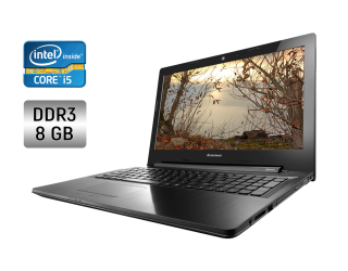 БУ Ноутбук Lenovo Z50 / 15.6&quot; (1920x1080) TN / Intel Core i5-4210U (2 (4) ядра по 1.7 - 2.7 GHz) / 8 GB DDR3 / 170 GB SSD / Intel HD Graphics 4400 / WebCam / DVD-RW из Европы