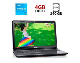 БУ Ноутбук Б-класс Dell Inspiron N7110 / 17.3&quot; (1366x768) TN / Intel Core i3-2310M (2 (4) ядра по 2.1 GHz) / 4 GB DDR3 / 240 GB SSD / Intel HD Graphics 3000 / WebCam из Европы в Одессе