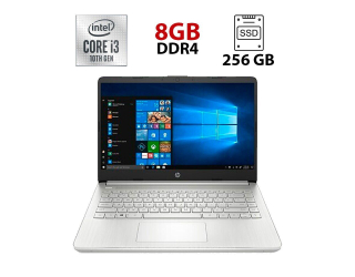 БУ Ультрабук HP 14-dq1043cl / 14&quot; (1366x768) TN / Intel Core i3-1005G1 (2 (4) ядра по 1.2 - 3.4 GHz) / 8 GB DDR4 / 256 GB SSD / Intel UHD Graphics / WebCam / HDMI / USB 3.0 из Европы