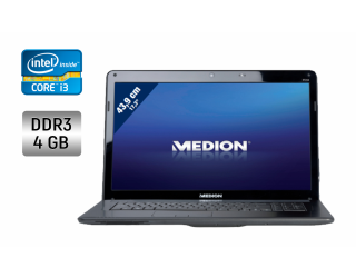 БУ Ноутбук Medion Akoya E7216 / 17.3&quot; (1600x900) TN / Intel Core i3-380M (2 (4) ядра по 2.53 GHz) / 4 GB DDR3 / 128 GB SSD / Intel HD Graphics / WebCam из Европы в Одесі