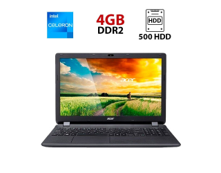 БУ Ноутбук Б-класс Acer Aspire ES1-512 / 15.6&quot; (1366x768) TN / Intel Celeron N2840 (2 ядра по 2.16 - 2.58 GHz) / 4 GB DDR2 / 500 GB HDD / Intel HD Graphics / WebCam из Европы в Одессе