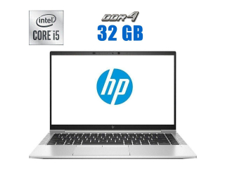 БУ Ультрабук HP EliteBook 840 G7 / 14&quot; (1920x1080) IPS Touch / Intel Core i5-10210U (4 (8) ядра по 1.6 - 4.2 GHz) / 32 GB DDR4 / 480 GB SSD / Intel UHD Graphics / WebCam из Европы