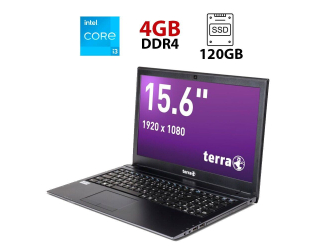 БУ Ноутбук Terra Mobile 1515 / 15.6&quot; (1920x1080) IPS / Intel Core i3-7100U (2 (4) ядра по 2.4 GHz) / 4 GB DDR4 / 120 GB SSD / Intel HD Graphics 620 / WebCam из Европы в Одесі