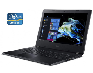 БУ Ноутбук Б-класс Acer TravelMate P215-51 / 15.6&quot; (1920x1080) IPS / Intel Core i5-8250U (4 (8) ядра по 1.6 - 3.4 GHz) / 8 GB DDR4 / 256 GB SSD / Intel UHD Graphics 620 / WebCam из Европы в Одесі
