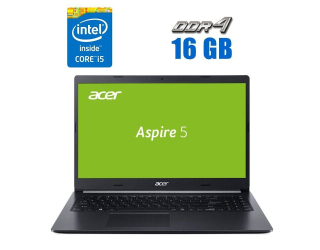 БУ Ноутбук Acer Aspire A515-54 / 15.6&quot; (1920x1080) TN / Intel Core i5-10210U (4 (8) ядра по 1.6 - 4.2 GHz) / 16 GB DDR4 / 240 GB SSD / Intel UHD Graphics / WebCam из Европы в Одессе