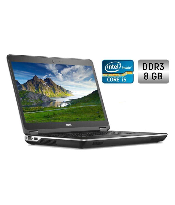 Ноутбук Dell Latitude E6440 / 14&quot; (1366x768) TN / Intel Core i5-4310M (2 (4) ядра по 2.7 - 3.4 GHz) / 8 GB DDR3 / 256 GB SSD / Intel HD Graphics 4600 / WebCam / Windows 10 - 1