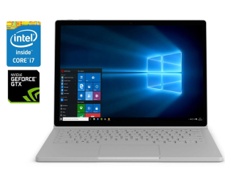 БУ Игровой ультрабук-трансформер Microsoft Surface Book 2 / 15.0&quot; (3240x2160) IPS Touch / Intel Core i7-8650U (4 (8) ядра по 1.9 - 4.2 GHz) / 16 GB DDR4 / 256 GB SSD / nVidia GeForce GTX 1060, 6 GB GDDR5, 192-bit / WebCam / Win 11 Pro из Европы в Одессе