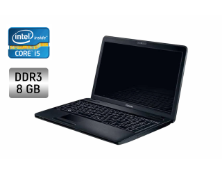 БУ Ноутбук Toshiba Satellite C660 / 15.6&quot; (1366x768) TN / Intel Core i5-2430M (2 (4) ядра по 2.4 - 3.0 GHz) / 8 GB DDR3 / 256 GB SSD / Intel HD Graphics 3000 / WebCam / DVD-RW из Европы в Одессе