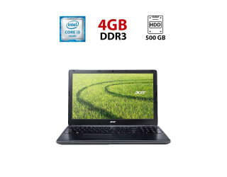 БУ Ноутбук Acer E1-570G / 15.6&quot; (1366x768) TN / Intel Core i3-3217U (2 (4) ядра по 1.8 GHz) / 4 GB DDR3 / 500 GB HDD / Intel HD Graphics 4000 / WebCam из Европы в Одесі