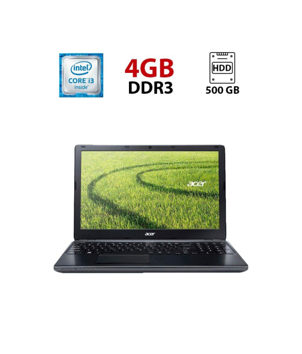 Ноутбук Acer E1-570G / 15.6&quot; (1366x768) TN / Intel Core i3-3217U (2 (4) ядра по 1.8 GHz) / 4 GB DDR3 / 500 GB HDD / Intel HD Graphics 4000 / WebCam - 1