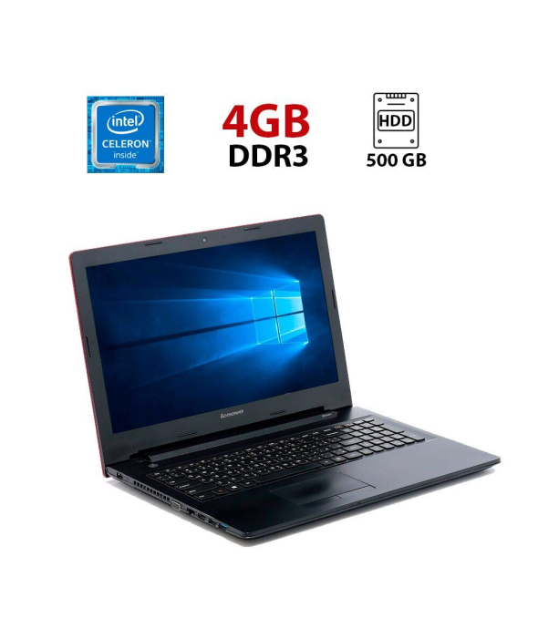 Ноутбук Lenovo G50-70 / 15.6&quot; (1366x768) TN / Intel Celeron 2957U (2 ядра по 1.4 GHz) / 4 GB DDR3 / 500 GB HDD / Intel HD Graphics / WebCam - 1
