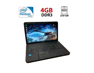 БУ Ноутбук Toshiba Satellite C870 / 17.3&quot; (1600x900) TN / Intel Pentium B960 (2 ядра по 2.2 GHz) / 4 GB DDR3 / 250 GB HDD / Intel HD Graphics / WebCam из Европы в Одесі