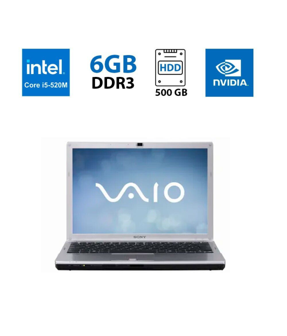Ноутбук Sony Vaio VPC-F11M1E / 15.6'' (1920x1080) TN / Intel Core i5-520M (2 (4) ядра по 2.4 - 2.93 GHz) / 6 GB DDR3 / 500 GB HDD / nVidia GeForce GT 310M, 1 GB DDR3, 128-bit / WebCam - 1