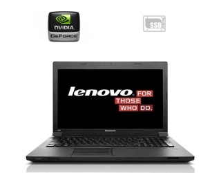 БУ Ноутбук Lenovo B590 / 15.6&quot; (1366x768) TN / Intel Celeron 1000M (2 ядра по 1.8 GHz) / 4 GB DDR3 / 120 GB SSD / nVidia GeForce GT 720M, 1 GB DDR3, 64-bit / WebCam / Без АКБ из Европы в Одессе