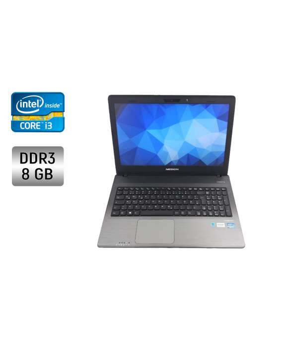 Ноутбук Medion Akoya E6232 / 15.6&quot; (1366x768) TN / Intel Core i3-3110M (2 (4) ядра по 2.4 GHz) / 8 GB DDR3 / 250 GB HDD / Intel HD Graphics 4000 / WebCam / DVD-RW - 1
