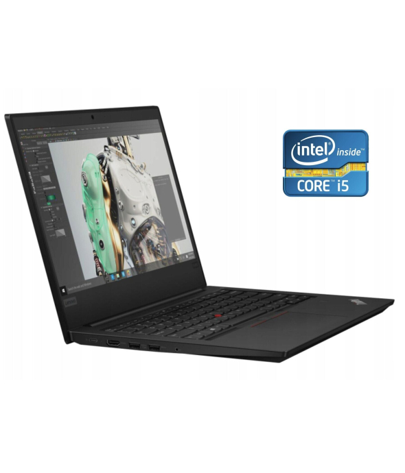 Ультрабук Lenovo ThinkPad E490 / 14&quot; (1920x1080) IPS / Intel Core i5-8265U (4 (8) ядра по 1.6 - 3.9 GHz) / 8 GB DDR4 / 240 GB SSD / Intel UHD Graphics 620 / WebCam / Win 10 Pro - 1