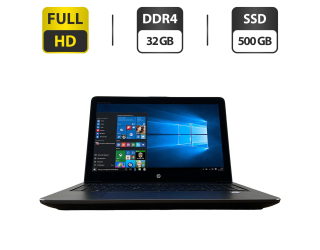БУ Мобильная рабочая станция HP ZBook 15 G4 / 15.6&quot; (1920x1080) IPS Touch / Intel Core i7-7820HQ (4 (8) ядра по 2.9 - 3.9 GHz) / 32 GB DDR4 / 500 GB SSD / Intel UHD Graphics 630 / WebCam / HDMI из Европы в Одессе