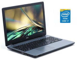 БУ Ноутбук Acer Aspire E5-571-7776 / 15.6&quot; (1366x768) TN / Intel Core i7-4510U (2 (4) ядра по 2.0 - 3.1 GHz) / 8 GB DDR3 / 240 GB SSD / Intel HD Graphics 4400 / WebCam / Win 10 Home из Европы в Одессе