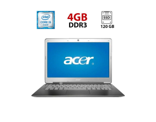 БУ Ультрабук Acer Aspire S3 / 13.3&quot; (1366x768) TN / Intel Core i5-2467M (2 (4) ядра по 1.6 - 2.3 GHz) / 4 GB DDR3 / 120 GB SSD / Intel HD Graphics 3000 / WebCam из Европы в Одесі