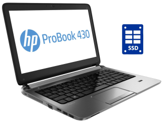 БУ Ультрабук Б-класс HP ProBook 430 G1 / 13.3&quot; (1366x768) TN / Intel Core i3-4005U (2 (4) ядра по 1.7 GHz) / 6 GB DDR3 / 120 GB SSD / Intel HD Graphics 4400 / WebCam из Европы в Одессе