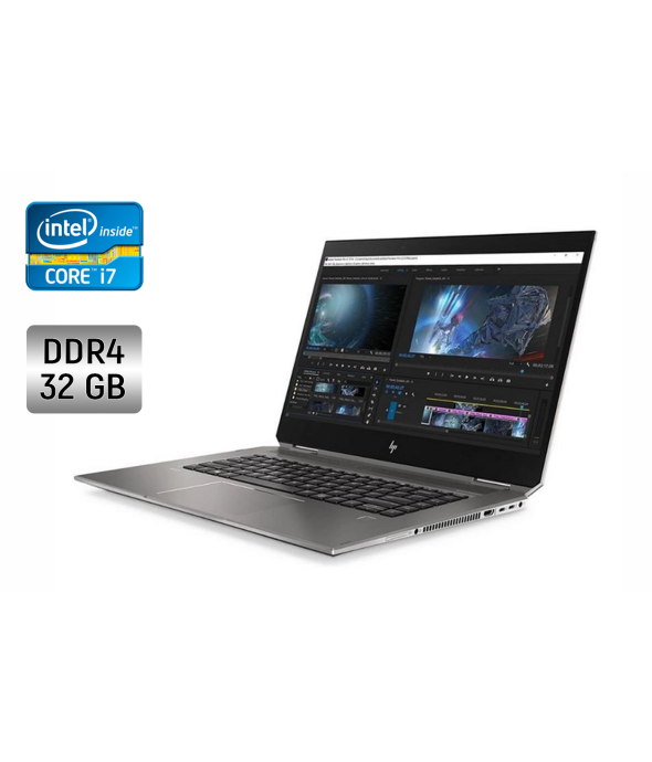 Ультрабук HP ZBook Studio G5 / 15.6&quot; (1920x1080) IPS / Intel Core i7-9750H (6 (12) ядер по 2.6 - 4.5 GHz) / 32 GB DDR4 / 512 GB SSD / Intel UHD Graphics 630 / WebCam / Fingerprint - 1