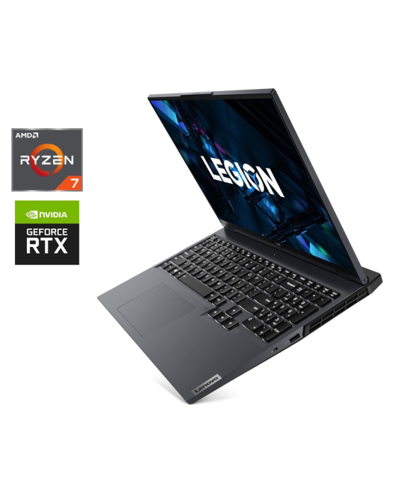 Игровой ноутбук Lenovo Legion 5 Pro 16ACH6H / 16&quot; (2560x1600) IPS / AMD Ryzen 7 5800H (8 (16) ядер по 3.2 - 4.4 GHz) / 16 GB DDR4 / 512 GB SSD / nVidia GeForce RTX 3070, 8 GB GDDR6, 256-bit / WebCam - 1