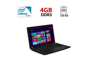 БУ Ноутбук Toshiba Satellite Pro C50-B / 15.6&quot; (1366x768) TN / Intel Celeron N2830 (2 ядра по 2.16 - 2.41 GHz) / 4 GB DDR3 / 120 GB SSD / Intel HD Graphics / WebCam из Европы