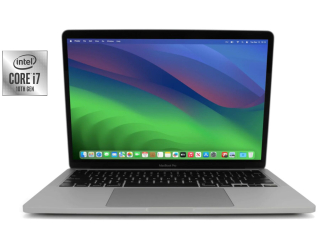 БУ Ультрабук Apple MacBook Pro 13 2020 A2251 / 13.3&quot; (2560x1600) IPS / Intel Core i7-1068NG7 (4 (8) ядра по 2.3 - 4.1 GHz) / 32 GB DDR4 / 512 GB SSD / Intel Iris Plus Graphics / WebCam / MacOS из Европы в Одессе