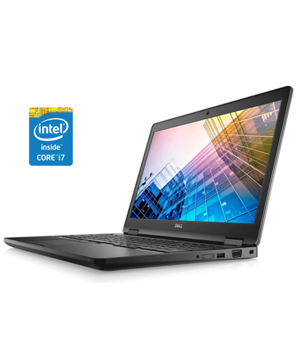Ноутбук Dell Latitude 5590 / 15.6&quot; (1920x1080) IPS / Intel Core i7-8650U (4 (8) ядра по 1.9 - 4.2 GHz) / 16 GB DDR4 / 256 GB SSD / Intel UHD Graphics 620 / WebCam / Win 10 Pro - 1