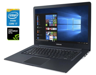 БУ Игровой ноутбук Samsung NP940Z5L / 15.6&quot; (3840x2160) IPS Touch / Intel Core i7-6700HQ (4 (8) ядра по 2.6 - 3.5 GHz) / 16 GB DDR4 / 256 GB SSD / nVidia GeForce GTX 950M, 2 GB GDDR5, 128-bit / WebCam / Win 10 Pro из Европы в Одесі