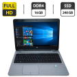 Ноутбук HP ProBook 650 G3 / 15.6" (1920x1080) TN / Intel Core i5-6300U (2 (4) ядра по 2.4 - 3.0 GHz) / 16 GB DDR4 / 240 GB SSD / Intel HD Graphics 520 / WebCam / VGA - 1