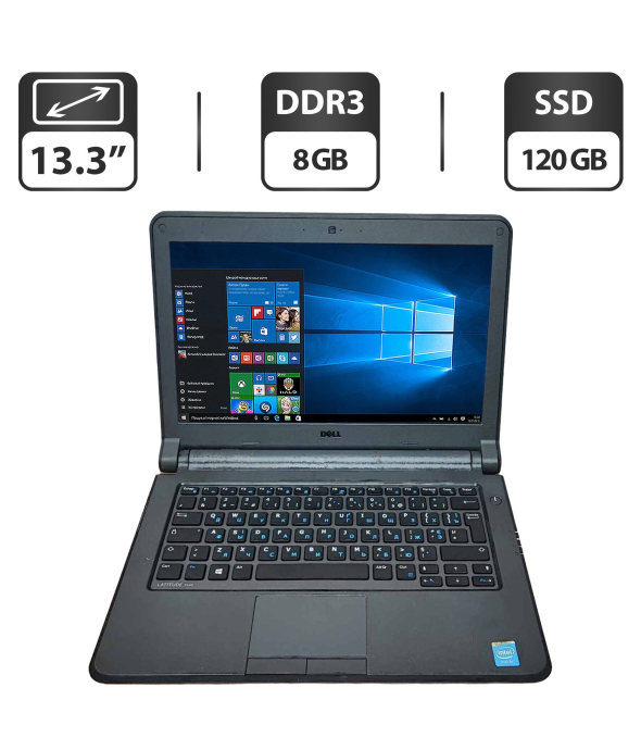 Ноутбук Dell Latitude 3340 / 13.3&quot; (1366x768) TN / Intel Celeron 2957U (2 ядра по 1.4 GHz) / 8 GB DDR3 / 120 GB SSD / Intel HD Graphics / WebCam / HDMI - 1