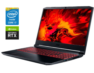 БУ Игровой ноутбук Acer Nitro 5 AN515-55 / 15.6&quot; (1920x1080) IPS / Intel Core i7-9850H (6 (12) ядер по 2.6 - 4.6 GHz) / 32 GB DDR4 / 512 GB SSD / nVidia GeForce RTX 2060, 6 GB GDDR6, 192-bit / WebCam из Европы в Одессе