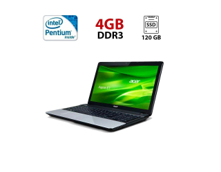 БУ Ноутбук Б-класс Acer Aspire E1-531 / 15.6&quot; (1366x768) TN / Intel Pentium 2020M (2 ядра по 2.4 GHz) / 4 GB DDR3 / 120 GB SSD / Intel HD Graphics for 3rd Generation Intel Processors / WebCam из Европы в Одесі