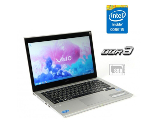 БУ Ноутбук Б-класс Sony VAIO SVT131A11V / 13.3&quot; (1366x768) TN / Intel Core i5-3317U (2 (4) ядра по 1.7 - 2.6 GHz) / 8 GB DDR3 / 120 GB SSD / Intel HD Graphics 4000 из Европы в Одесі